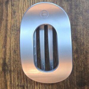 Teleties Silver Medium Flat Round Hair Clip